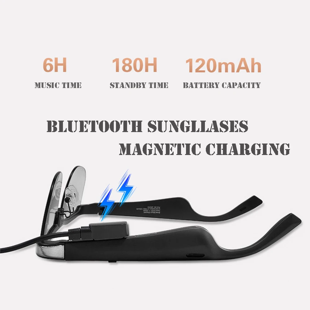 Multi function bluetooth headphone earphone music men women small square luxury sunglasses 2023