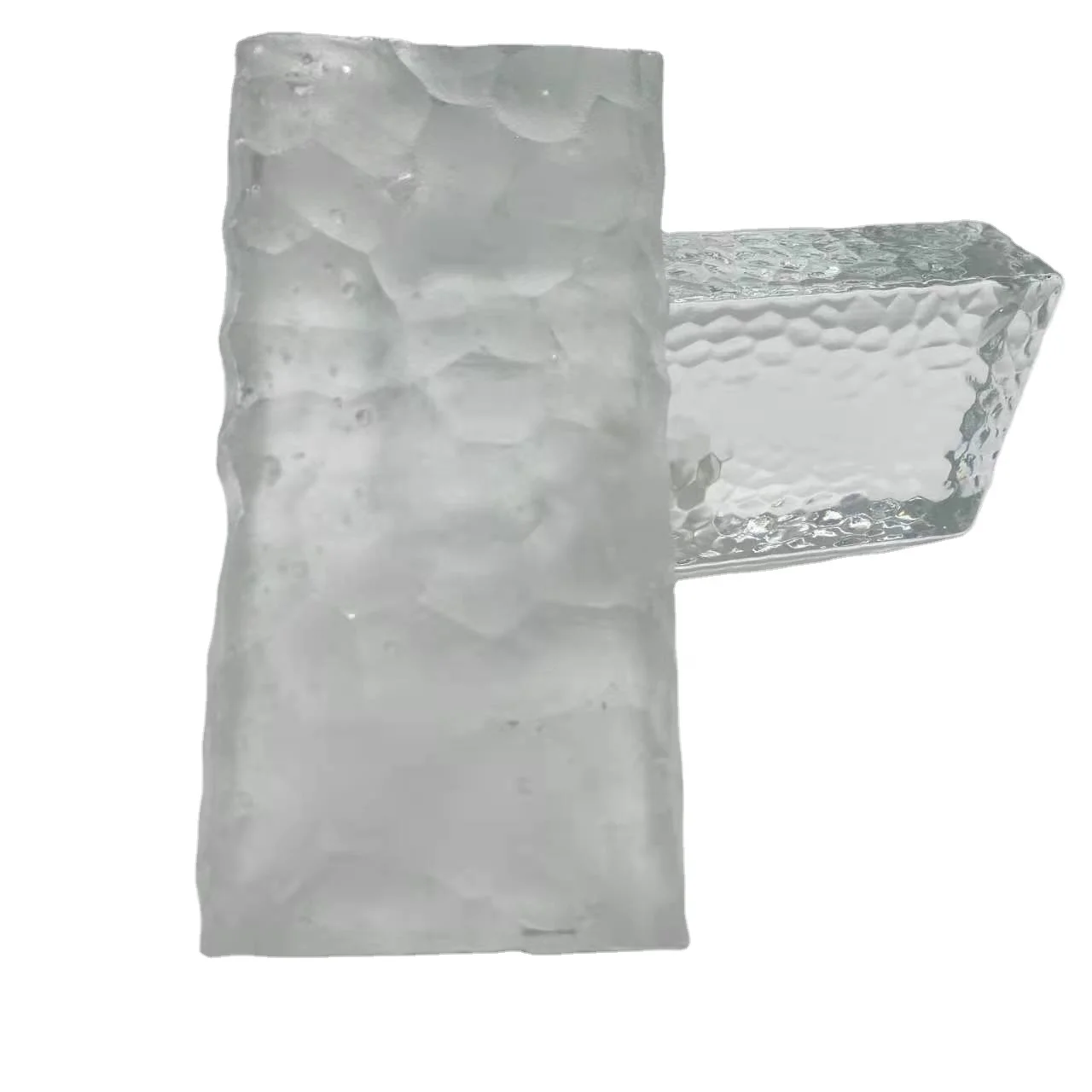 Factory Direct Clear Home Decoration Transparent Super White Crystal Rectangle Soild Tempered Toughened Glass Brick