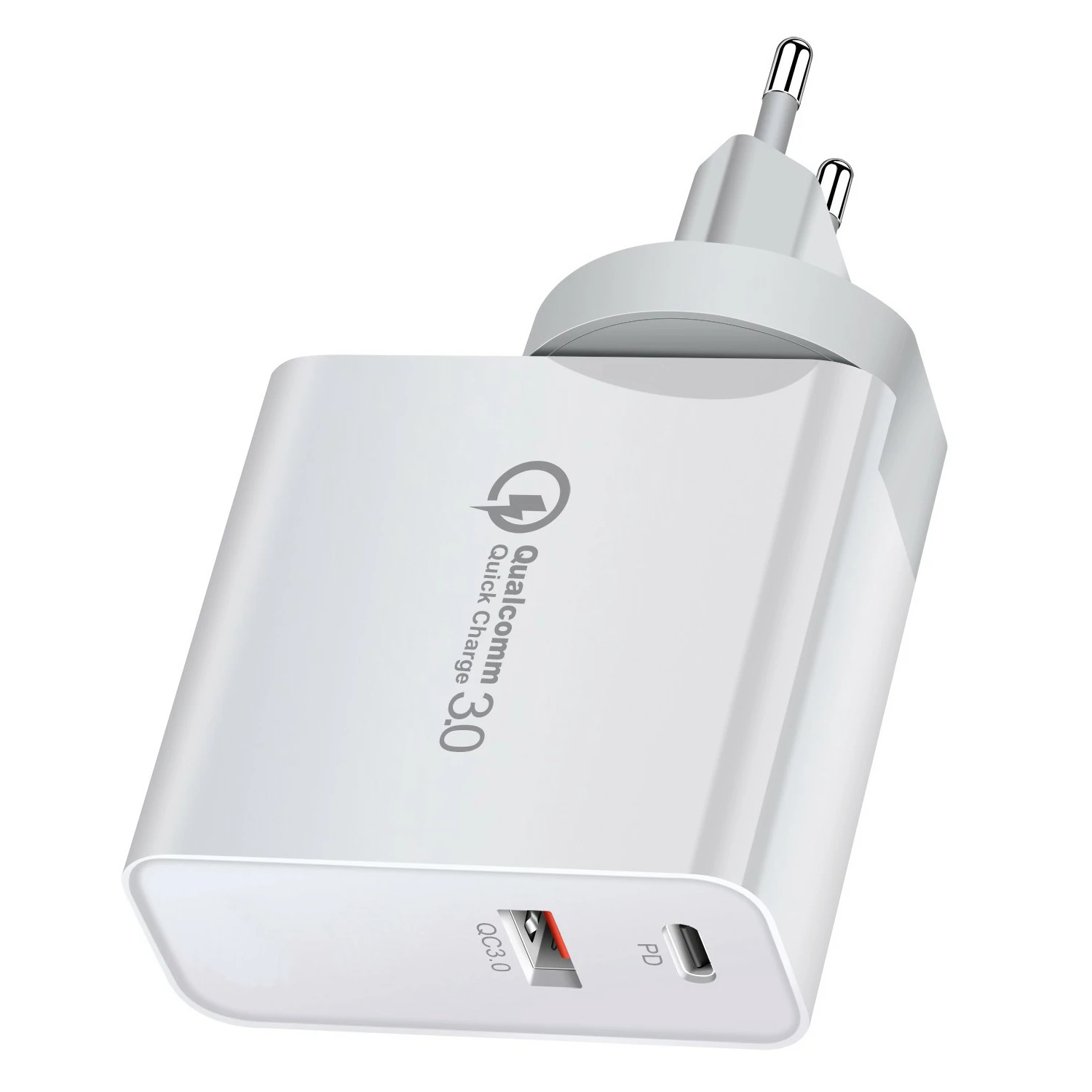 Wholesale Pd 65W Charger 2 In 1 Super Charge Dual Port Usb Wall Charger Type C Fast Charging Qc 3.0 for Macbook and all laptops
