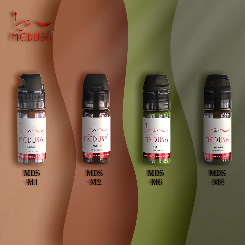 New arrival 21 colors permanent lip tattoo pigment MEDUSA permanent makeup eyebrow ink for microblading