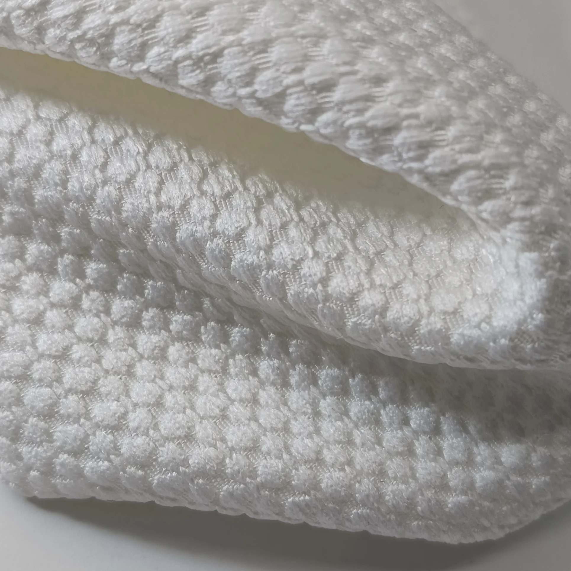 100% polyester white jacquard sofa fabric furniture upholstery fabric in stock