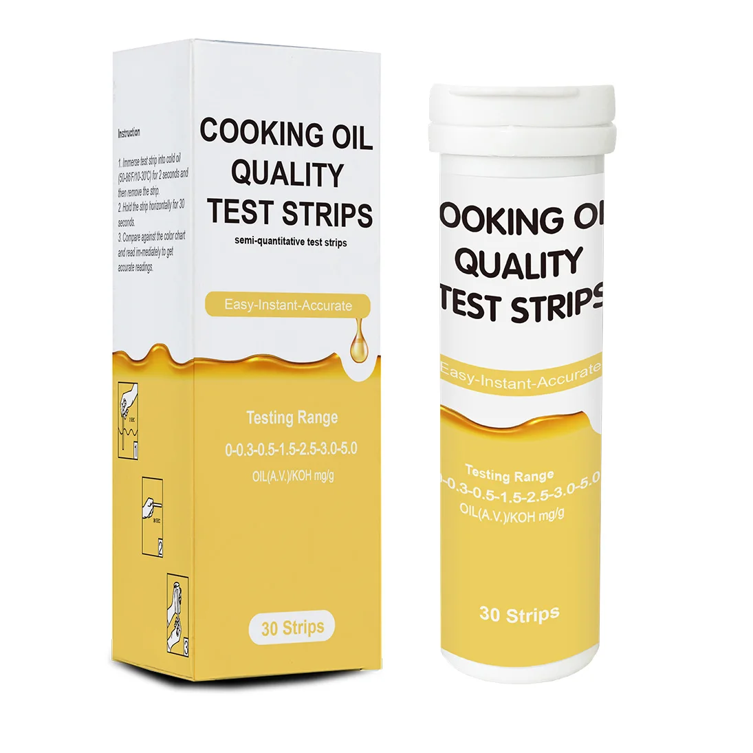 Manufacturer Cooking Oil Quality Test Strip Rapid Testing Kit Free Fatty Acids Fast FFA Test