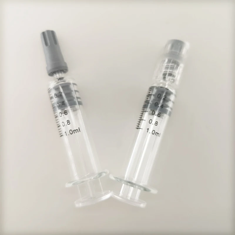 
Prefilled leak proof borosilicate glass syringe 1ml oil tank for storage airtight syringe luer lock head injector for oil 