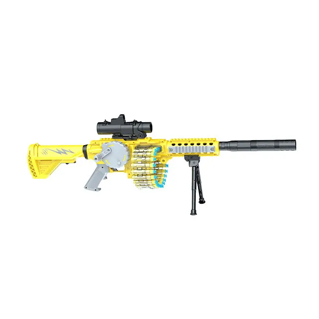 Battery Operated Plastic Electric Toy Gun Amazing Realistic  Adults Soft Bullet Gun Toy Guns
