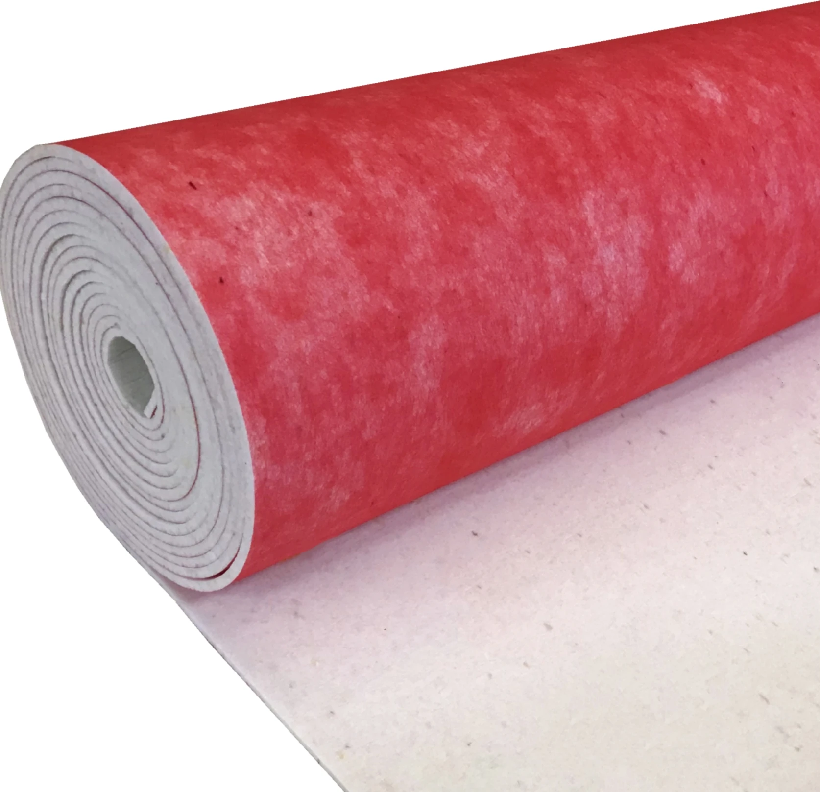 1.83*13.7m 7mm foam ment recycled laminated nonwoven felt rolls non-woven fabric paint felt soundproof underlay carpet