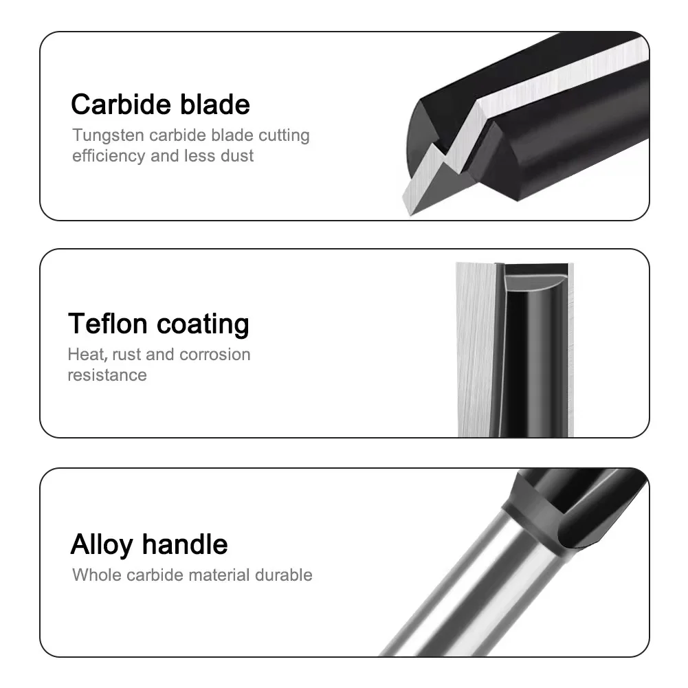 L-N317 1PC 12mm Shank Keyhole Bits T Slot Lock Hole router Bit Long Bottom Cleaning Bit 16 17 18mm size Hole Open Milling Cutter