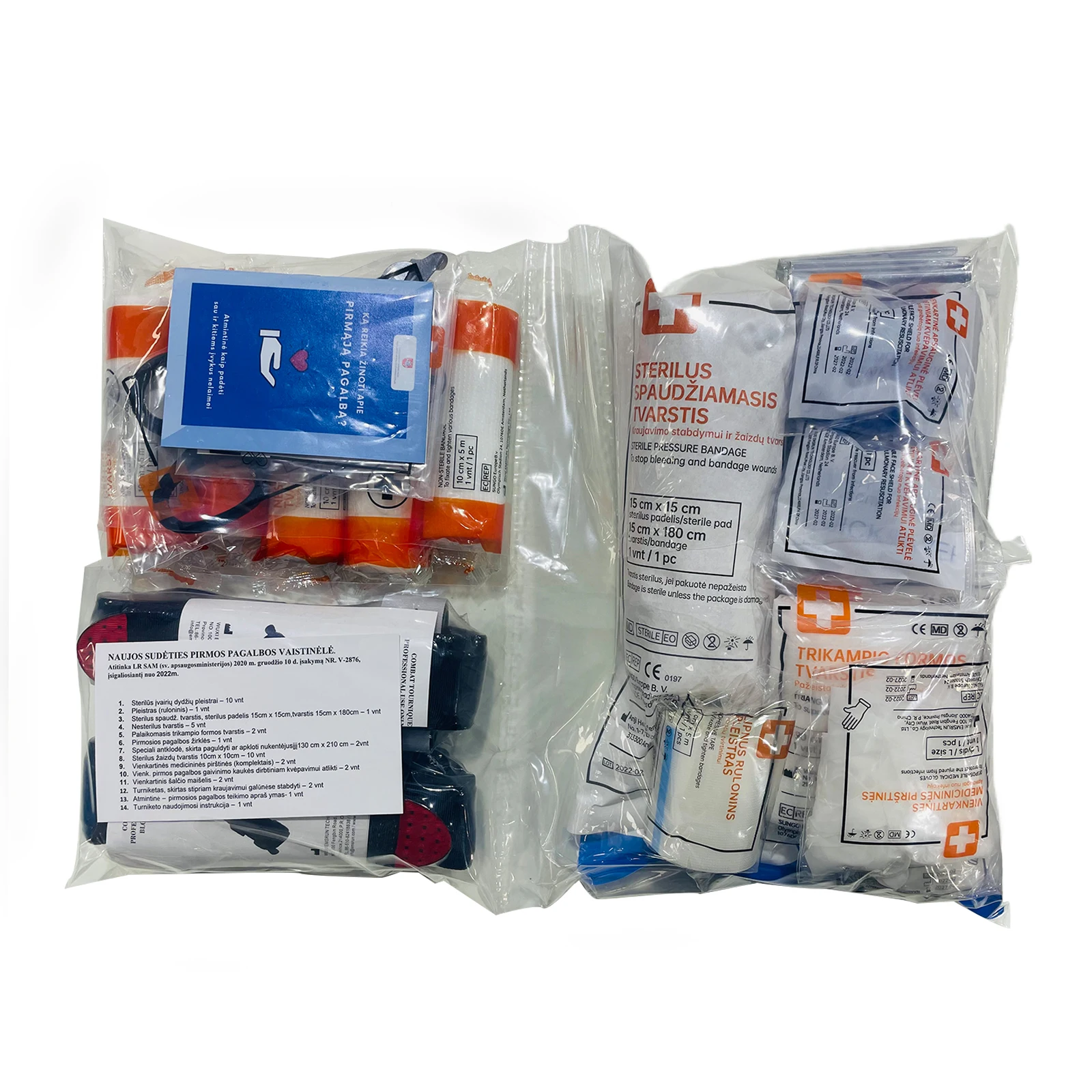 EMSRUN Lithuania First Aid Kit in Emergency Medical Supplies LT Kit