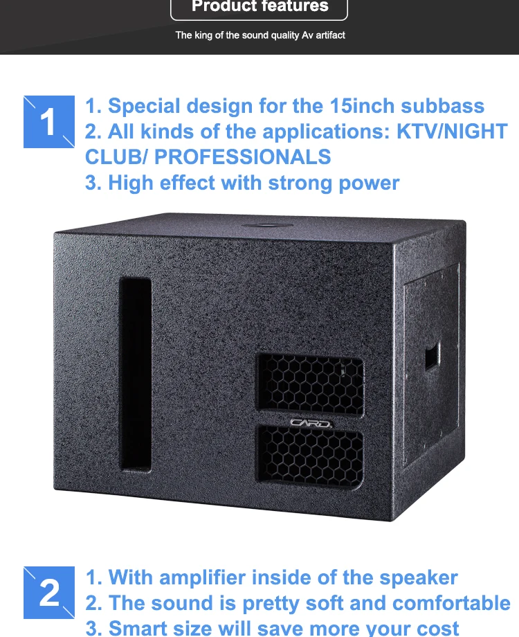 Wholesale Professional Outdoor Indoor Pa Sound System Single 15 Inch Passive Speaker For Concerts