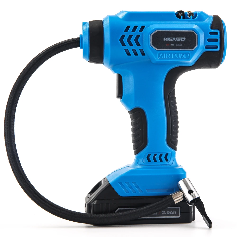 Cordless Tire Inflator,20V Battery Powered Car Tire Pump with Digital Pressure Gauge,150PSI Portable Handheld Air Pump