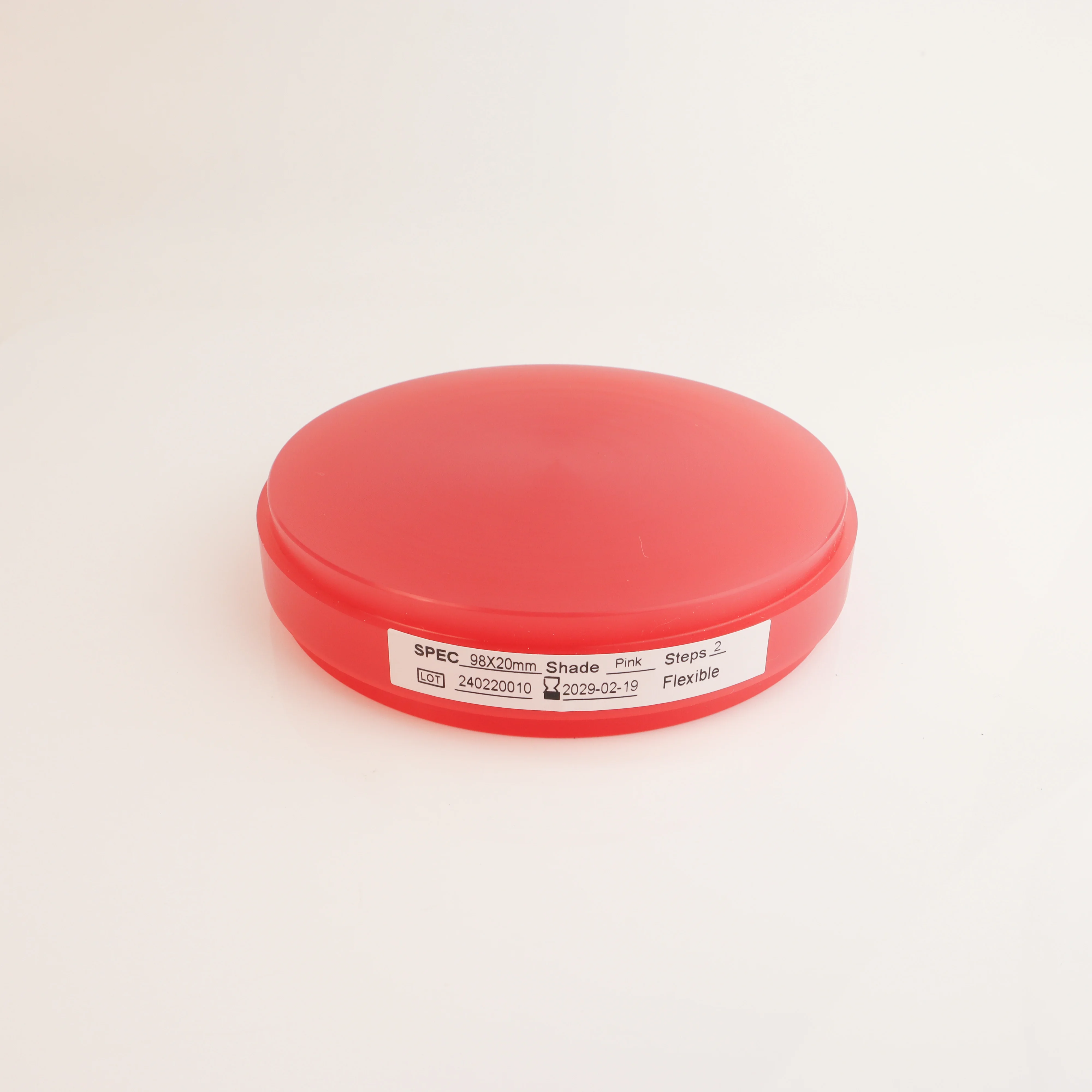 Dental Acetal Protesis Resin Materials 98mm Flexible PMMA Blank For Removable Partial Denture Frameworks