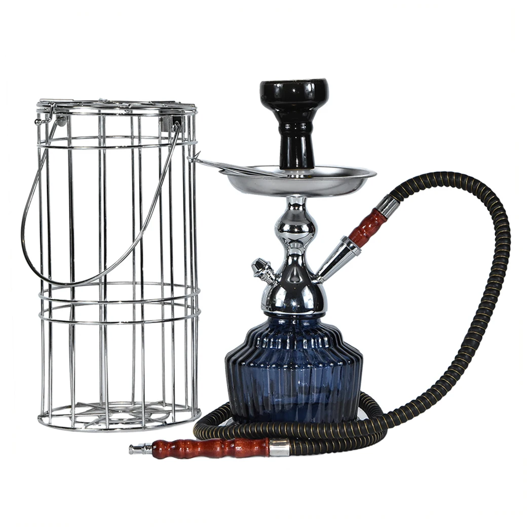 Hot sale factory good quality aluminum Mya hookah shisha nargile zinc alloy chicha with cage in stock