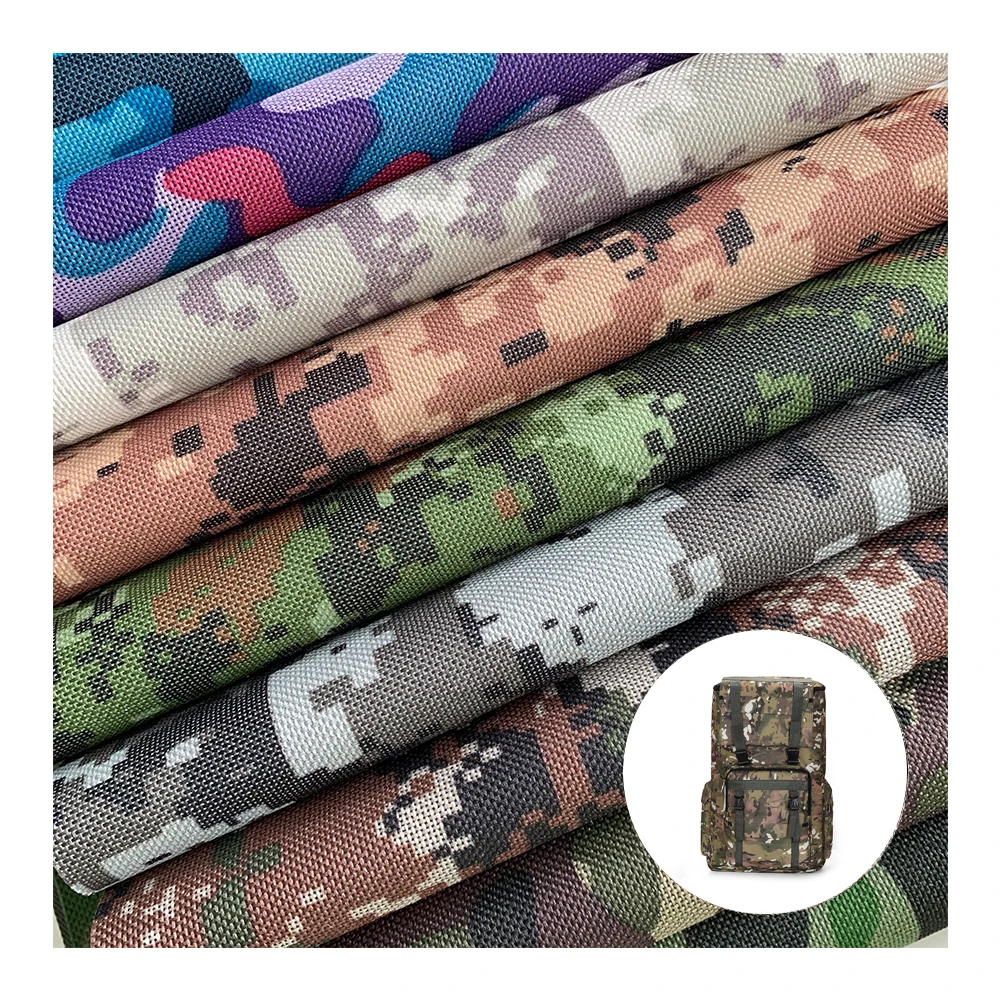 150D 210D 300D 500D 600D 900D Pvc Pu Coating 100% Polyester Nylon Waterproof Camouflage Oxford Tent Fabric
