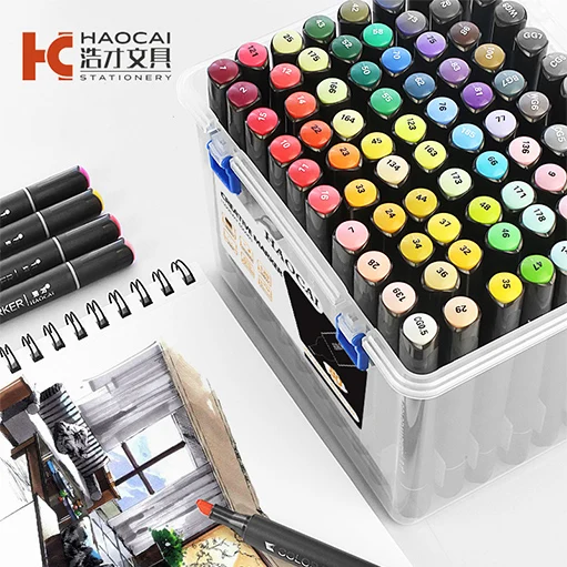 Маркерных ручек набор пластиковых avaibler Радуга арт марки постоянного каллиграфии водонепроницаемый цветной 168 в нескольких цветовых решениях 48 цветов принято