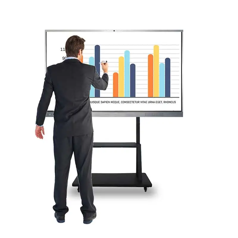 Dual OS big size Digit White Board Magnetic for school Electronic Whiteboard Stickers  scrip Marker Whiteboard for teaching