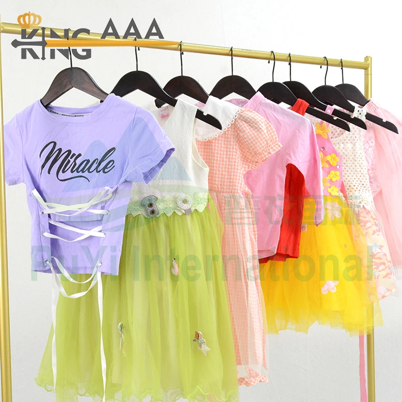 New Design Cotton Children Summer Wear Use Clothes Second Hand Clothes Casual Short Sleeved Kids Clothing for kids Bales