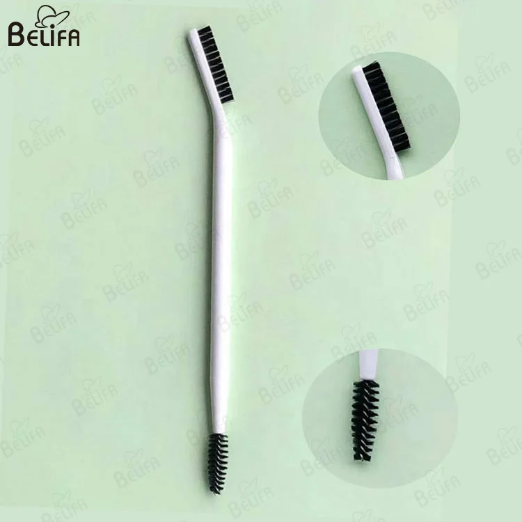 Custom Logo Eyelash Eyebrow Lift Applicator Tool Spoolie Mascara Wand Double End Eyebrow Eyelash Eye Brow Makeup Brushes