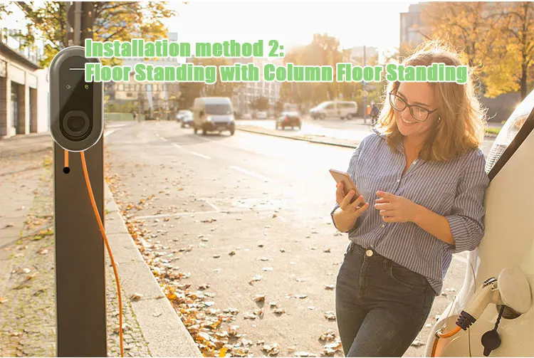 7W J1772 Socket Shared Ac Charging Pile Fast Charging Car Station