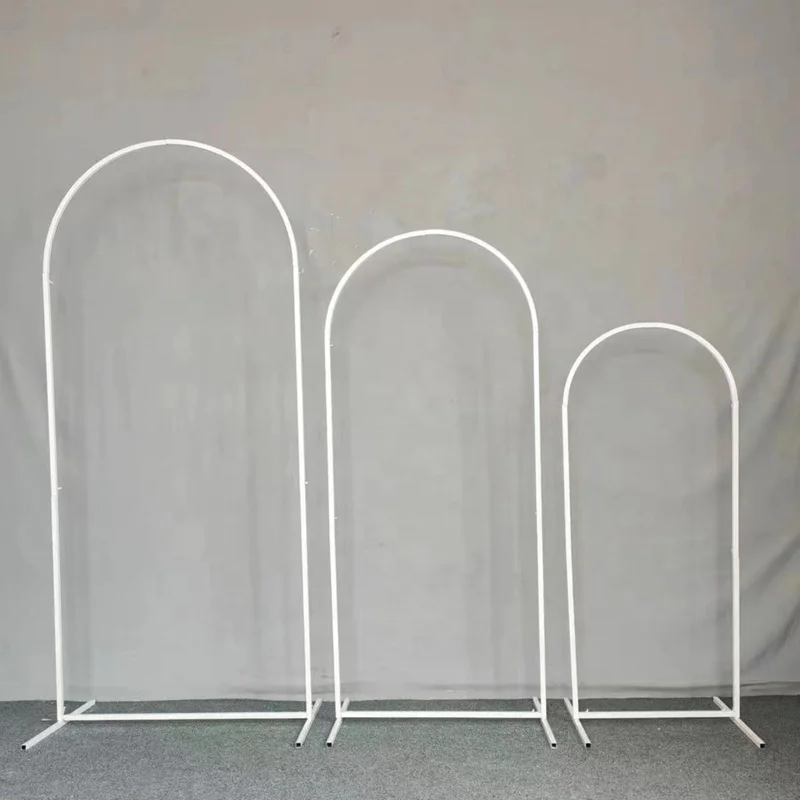 hot sale white wedding arch backdrop arch backdrop stand set of 3 gold wedding arch set