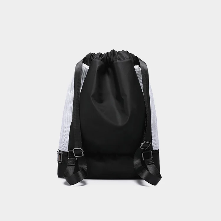 Sport Drawstring Backpack With Shoe Pocket Portable Running Bags For Sport Traveling Hiking Drawstring Backpack Bags