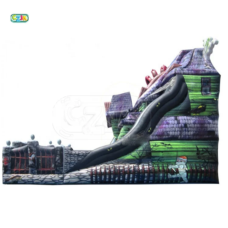 Дешевая водная горка, коммерческая надувная водная горка с бассейном