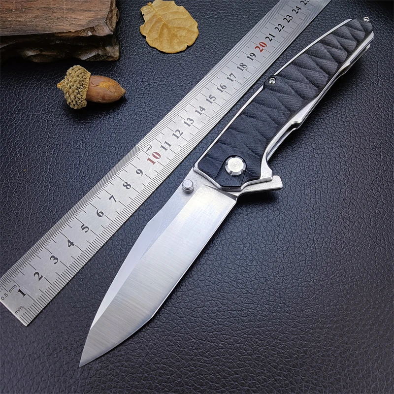 OUtdoor G10 handle Tactical Folding Pocket knife D2 Blade EDC Camping survival hunting knives