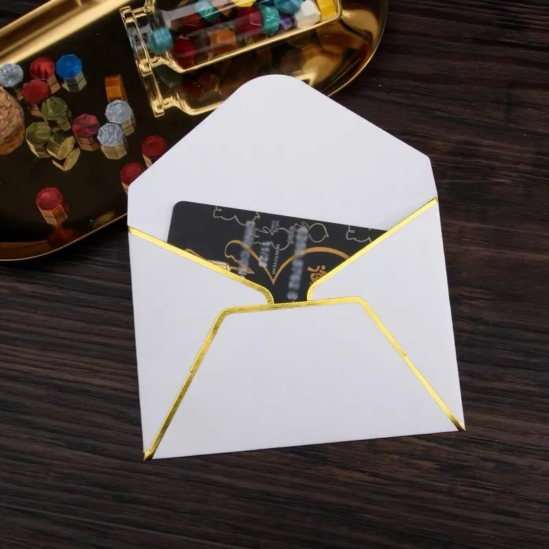 Luxury Small Card Gift Letter Mailing Security Cash Money Planner Paper Envelopes Packaging For Sale