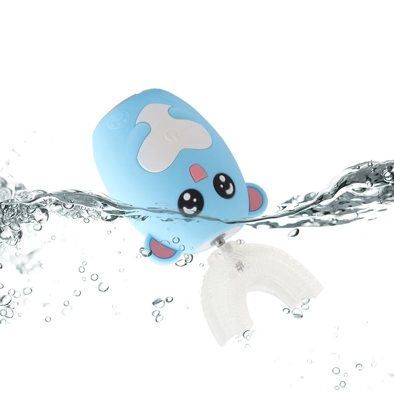 Best Quality 360 Soft Silicone Baby U-shape Toothbrush Electric Tooth brush for Kids Children