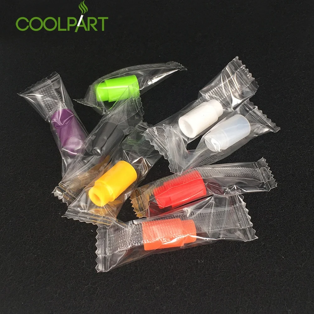 
Colorful Mouthpiece 510 Silicone Disposable E-Cigarette Drip Tip For Atomizer 