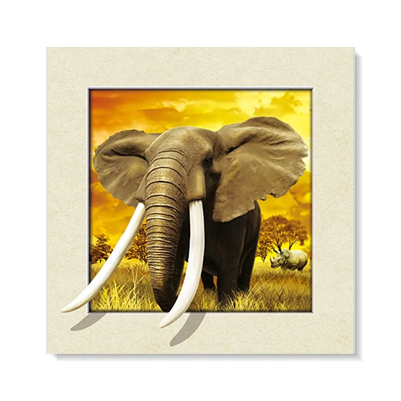 
Elephant 5d pictures lenticular printing , 5d poster for wholesales 
