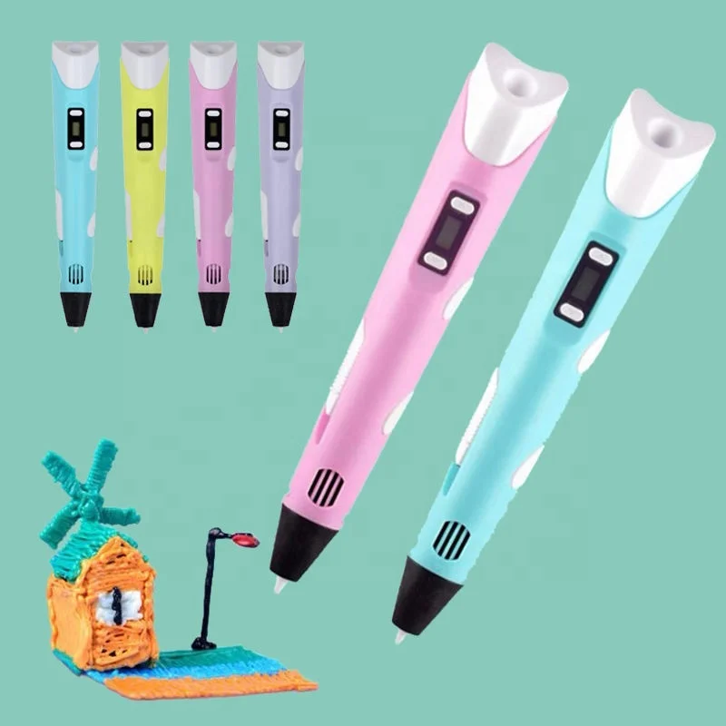 Amazon hot Newest Kids 3d Drawing Pen for Christmas Gift Drawing Pens 3d Printing Best for Kids With ABS Filament 3d Printer Pen