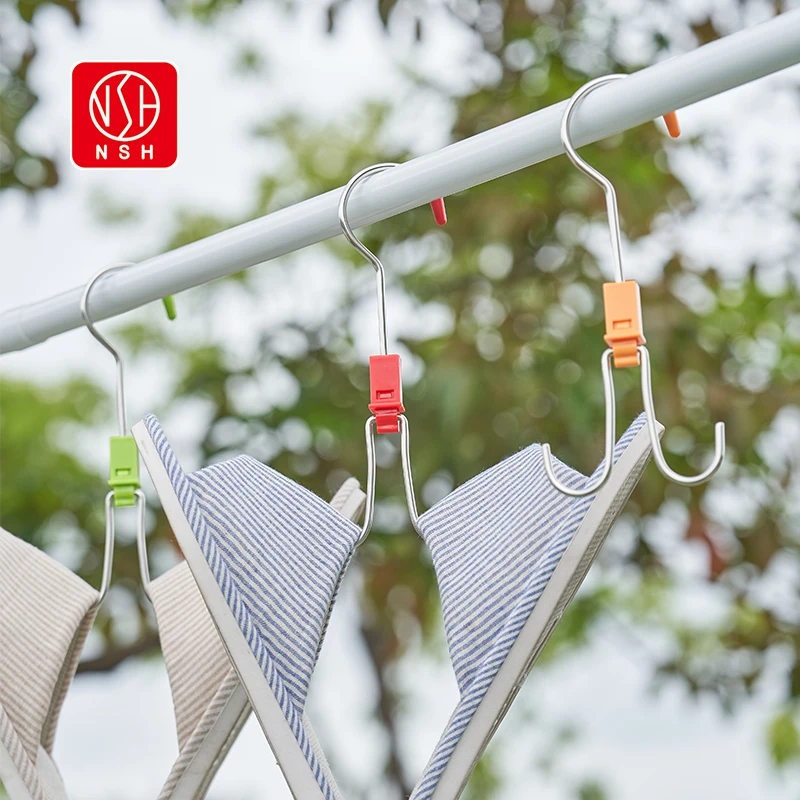 NSH6248 wholesale stainless steel hooks 360 degree rotating hook Casual household hook