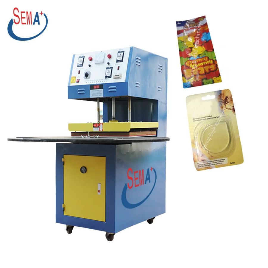 PVC/PET oil paper blister heat sealing machine with robot arm