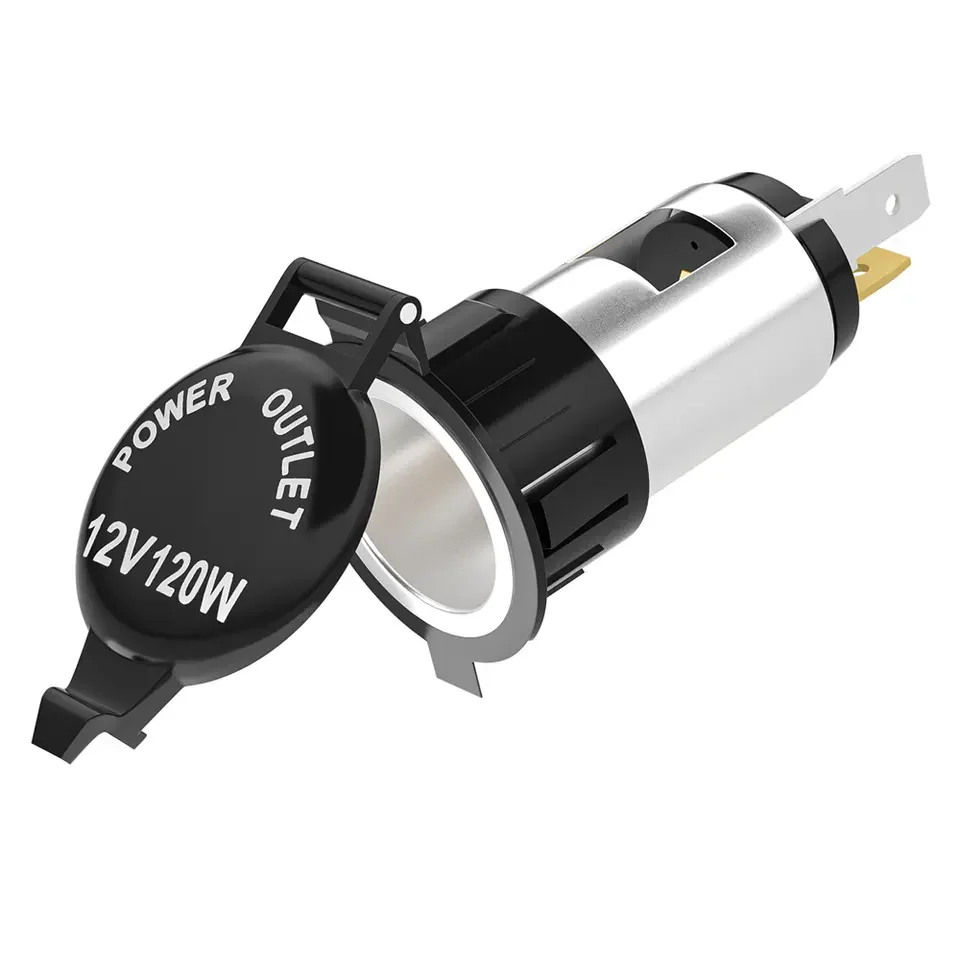 Factory price 12V / 120W Metal USB Car Cigarette Socket USB Car Charger Adapter