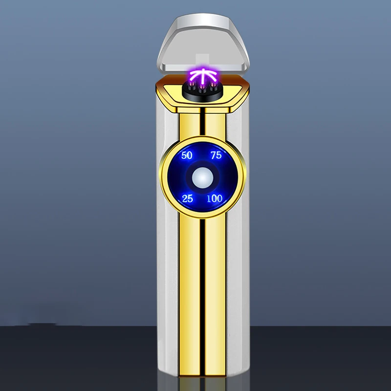 Уличная ветрозащитная перезаряжаемая USB-зажигалка с тройной дугой
