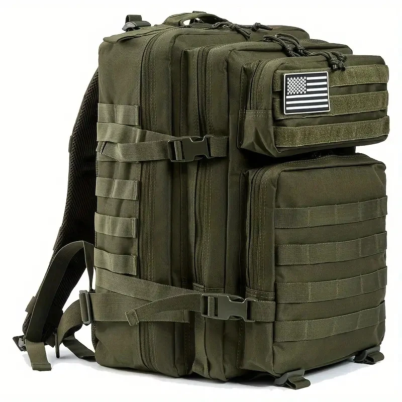 45L Large Capacity Backpack Molle Bag for Outdoor Sports Waterproof Survival Pack Storage Climbing Hiking Cycling