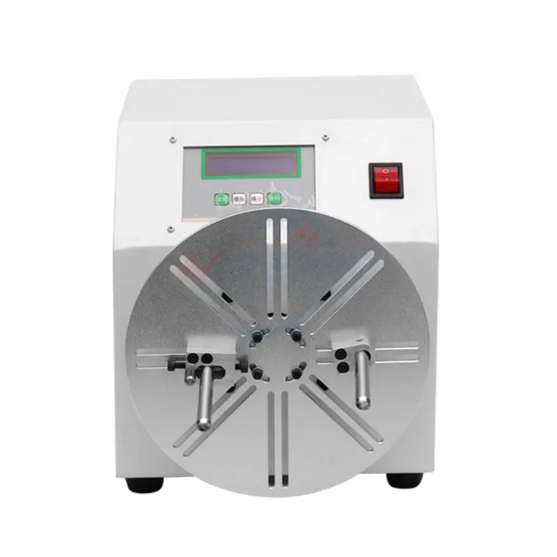 HB-W25 small size power cord  USB data cable wire tube winding machine rope coiling machine