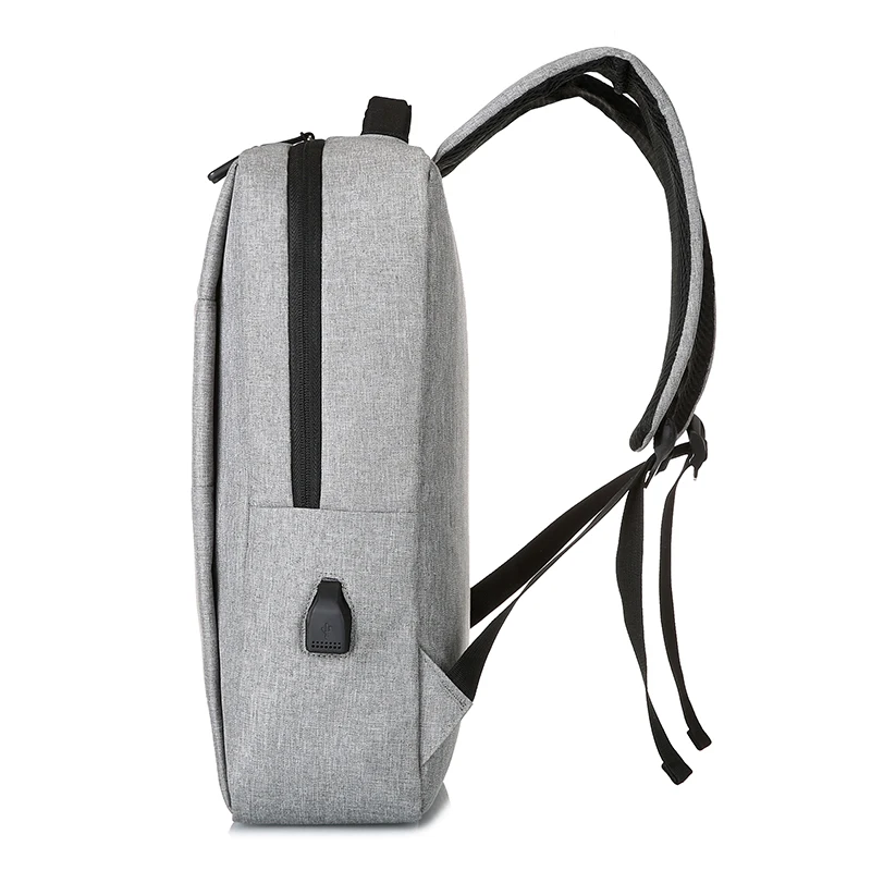 Durable Simple College Business Travel Large Capacity Laptop Backpack for gift With USB Charging Port