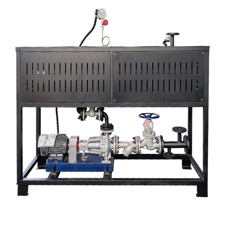 industrial electric oil tank heater horizontal pipeline heater for heavy oil heating thermal oil furnace with control cabinet