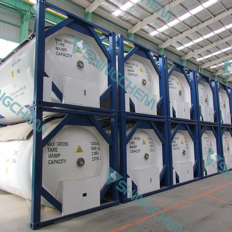 CHINA Factory Direct  99.9% Tonner  Package Refrigerant Gas R422d  HFC-422D HC ISO tank