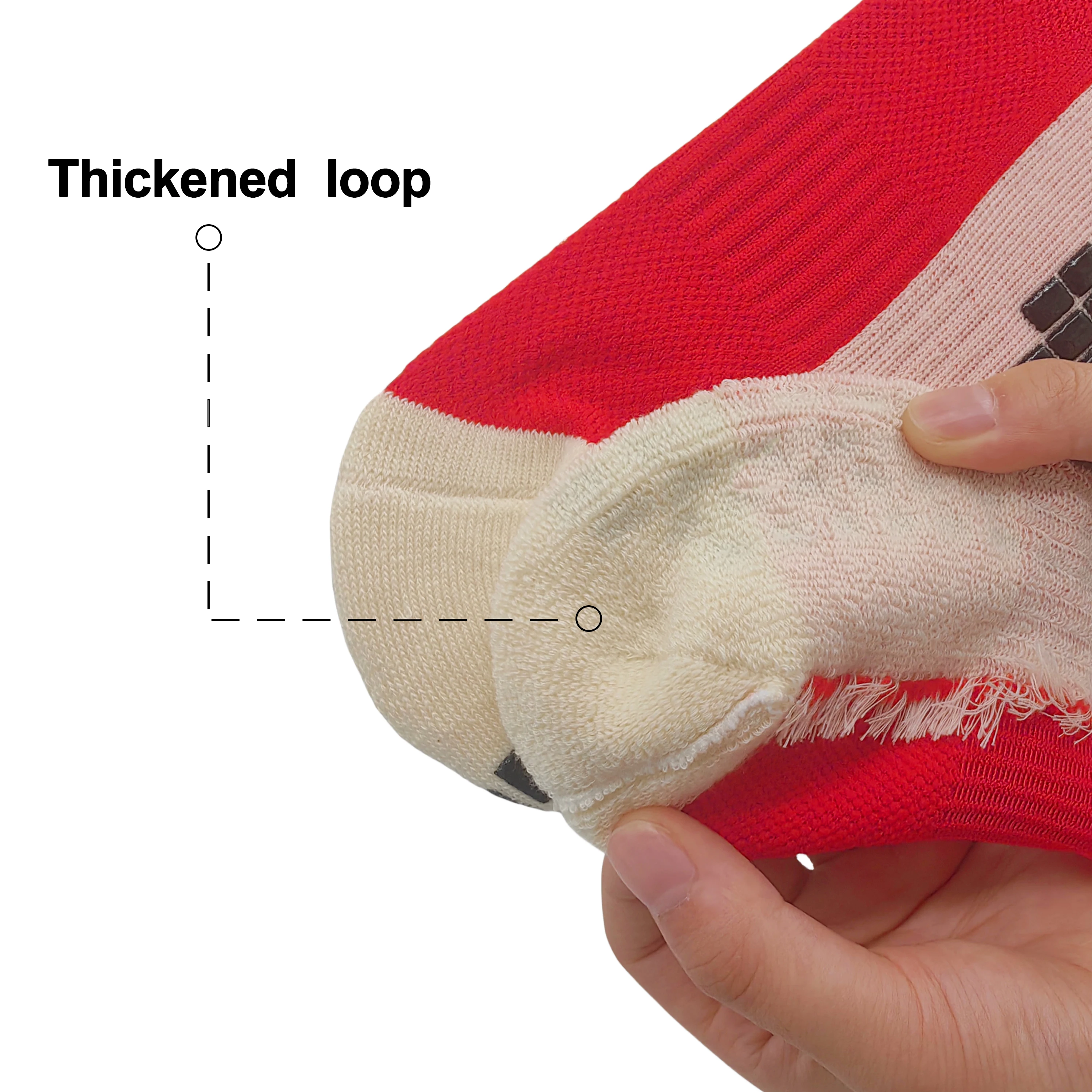 Wholesale custom logo socks red grip football basketball sock anti slip sports socks