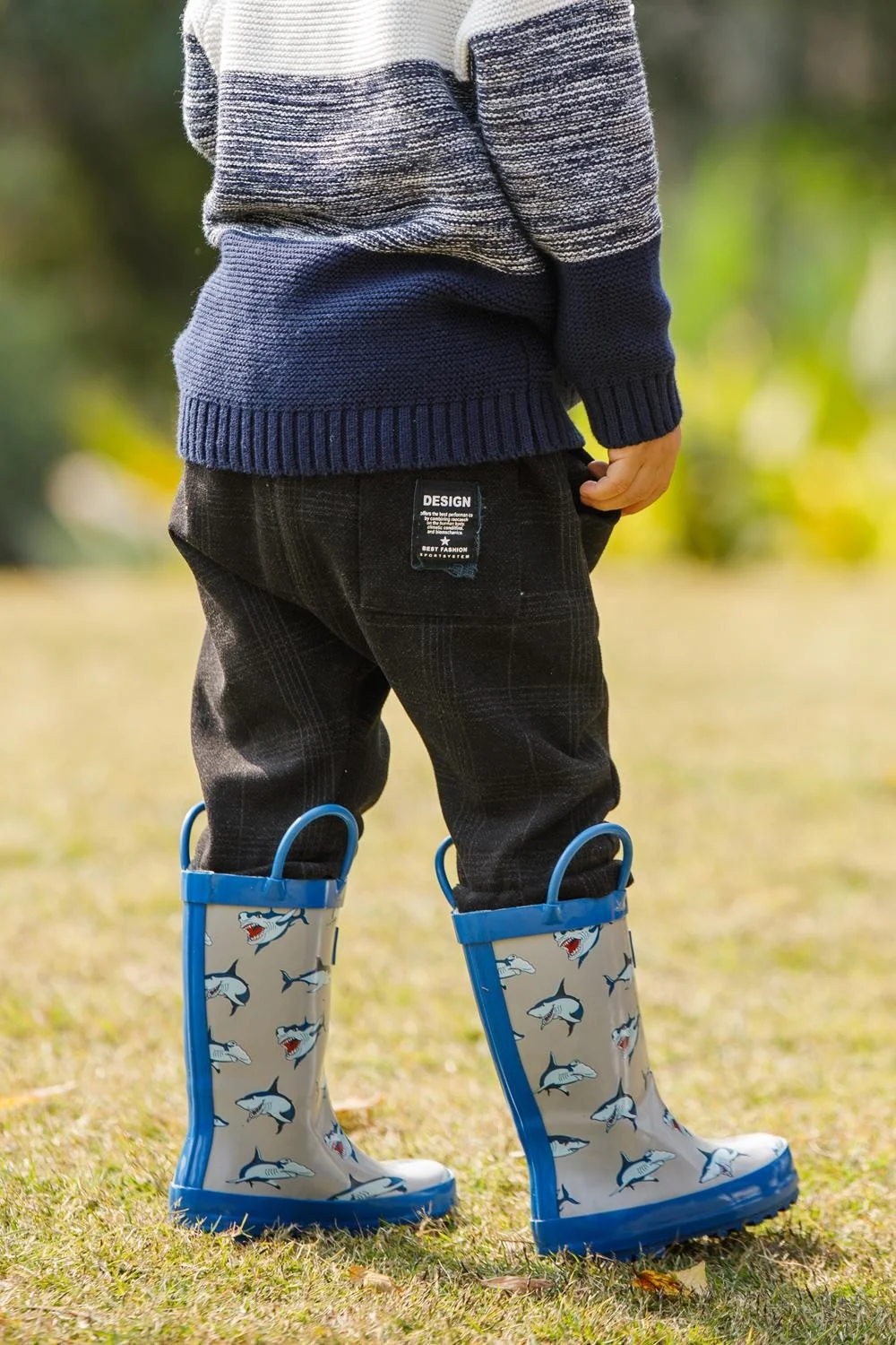 China Kids Print Rubber Cute High Quality Kids Rain Boots