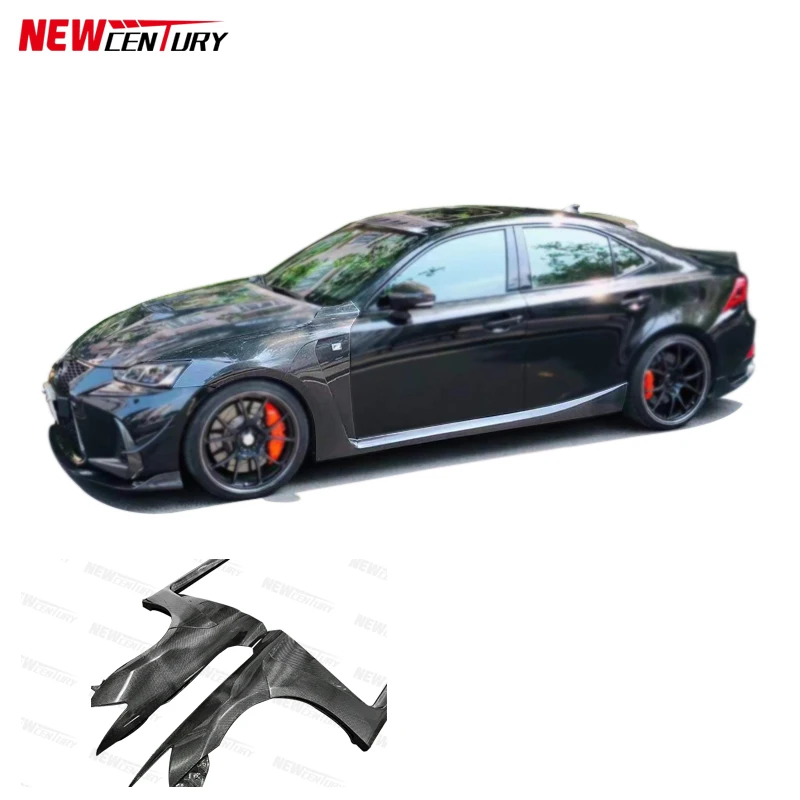Carbon fiber fender skirt opening style for 2013-2018 Lexus is