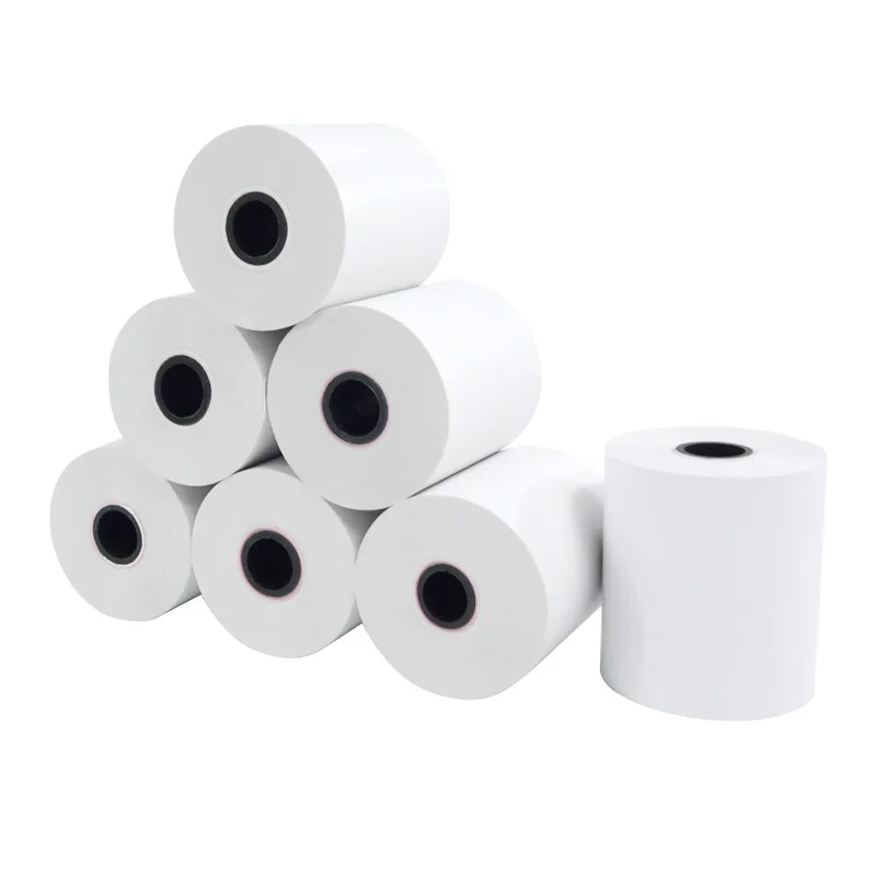 High quality thermal paper Roll 2 1/4 x 50 80 x 80mm Thermal printer paper roll 57mm for ATM POS