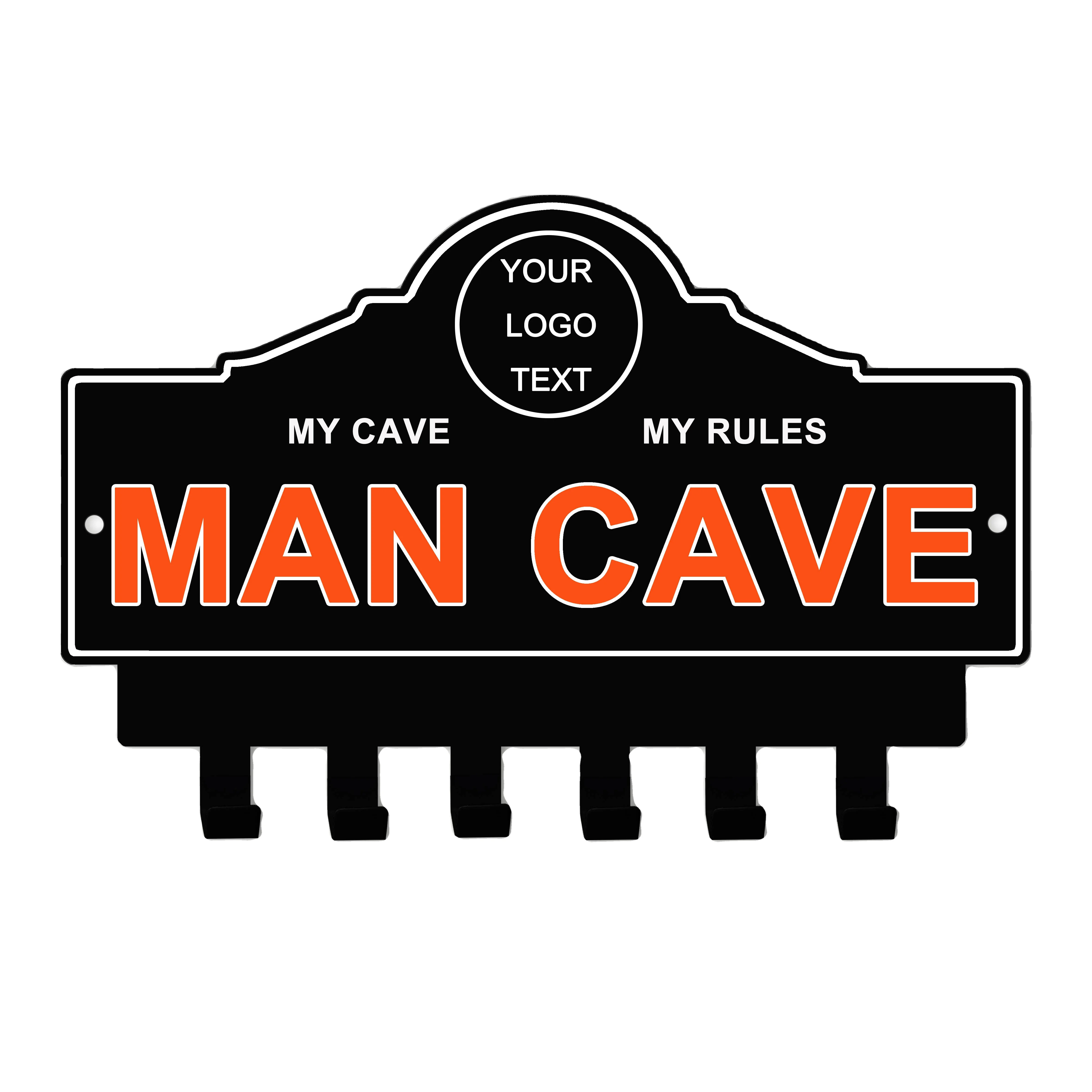 Garage decor luxury metal key holder for wall custom key hook car key hanger key organizer vintage man cave metal sign key rack