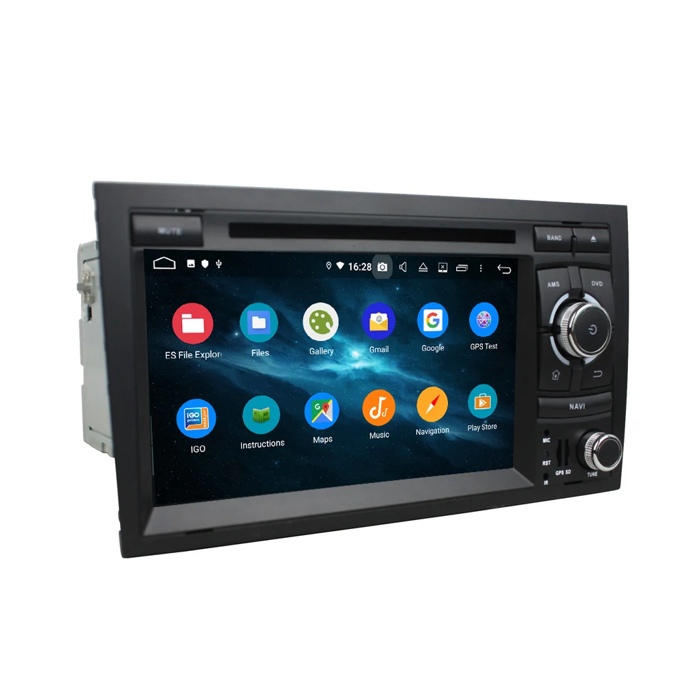  KD-7038 KLYDE Headunit Android10 Car Video Recorder Auto Radio Multimedia GPS Navigation Multi- touch Screen Player for A4