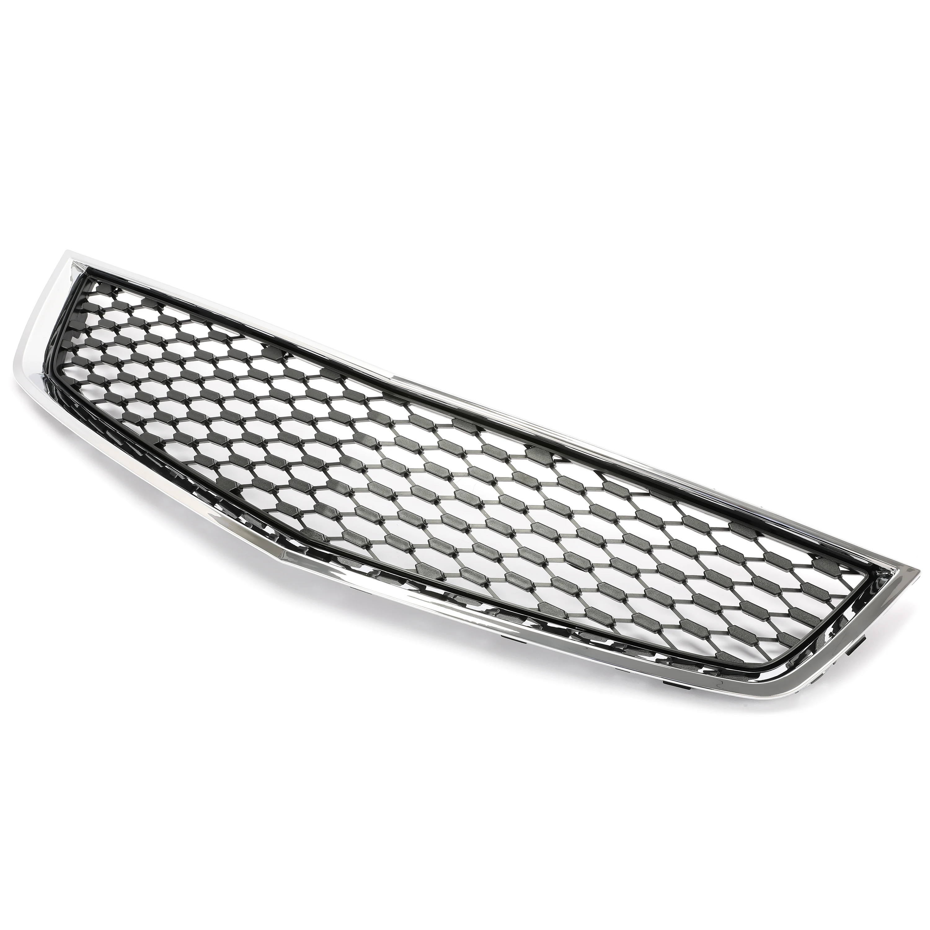 Grille For Chevrolet Equinox 2010-2015 Lower Chrome Shell w/ Black Insert