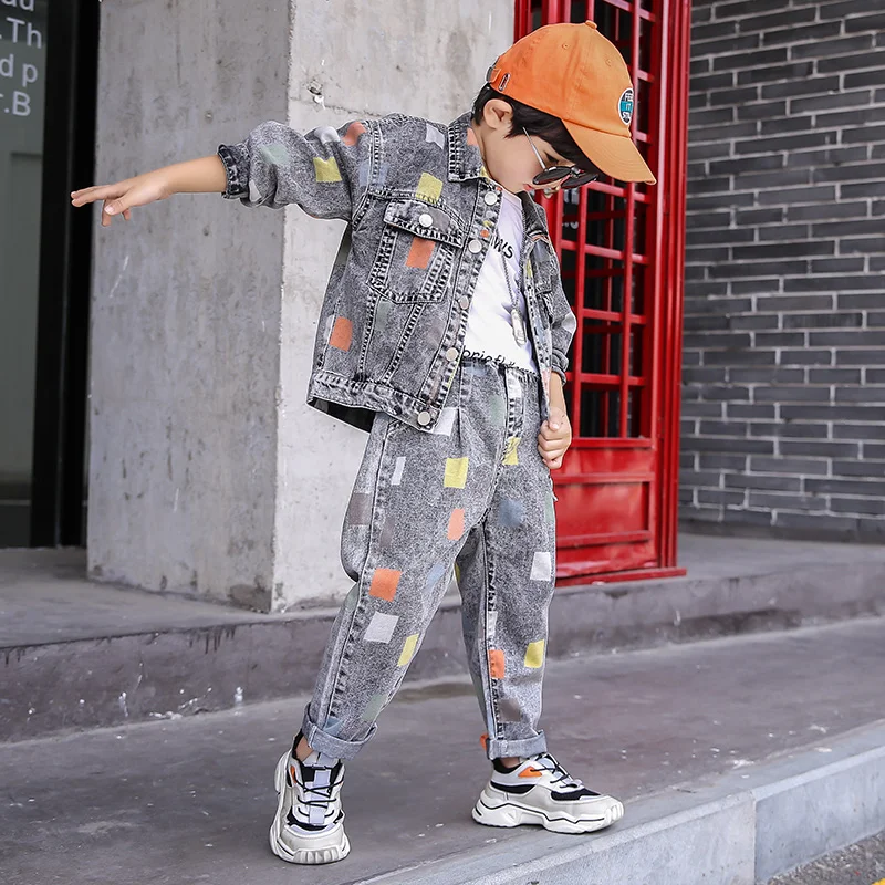 
DRXBNZ2007B415 Autumn New Arrival Children Clothing Set Hip Hop Kids Clothes Set Fashion Design Boys Clothing Set 