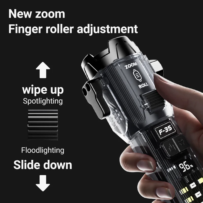 Long distance flashlight custom logo handheld rechargeable torch flashlights