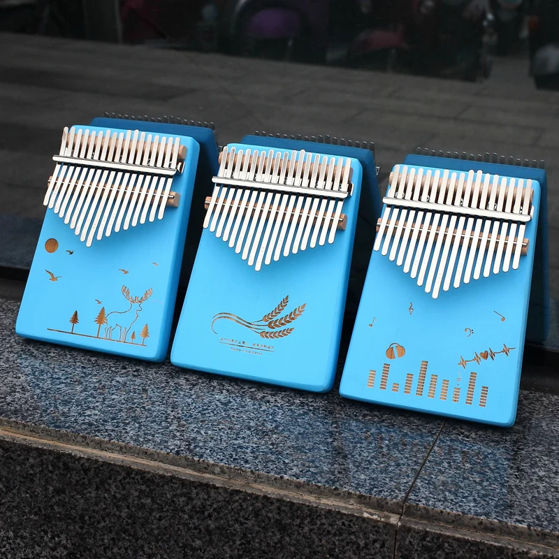 New product 17 keys kalimba  mini thumb piano Likembe with Chinese wholesale factory price  kalimba small MOQ