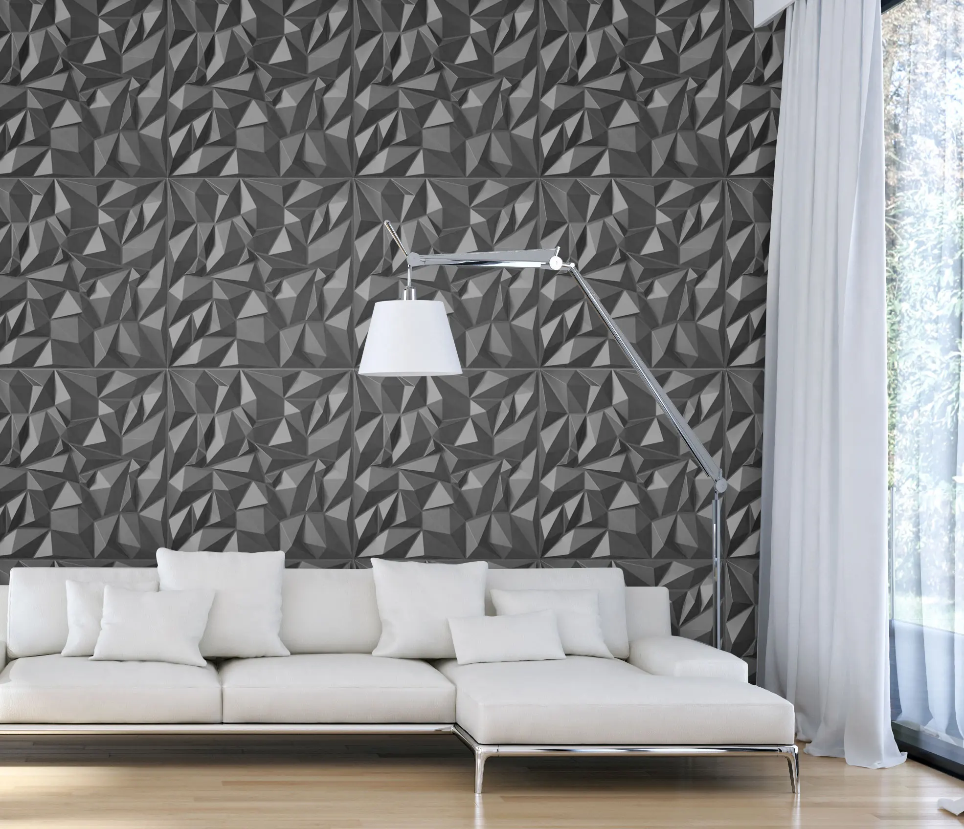 Eco Friendly Decorative Wall Panel Plastic 3d Wall Panel for Sale